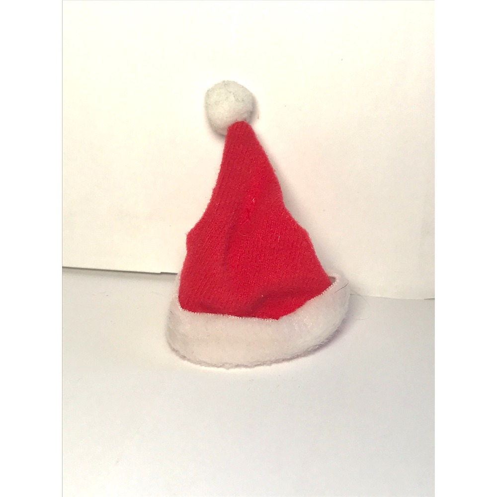 Barbie Doll Clothing 2022 Holiday Red Santa Hat with White Faux Fur Trim